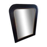 Miroir style Louis Philippe noir et doré