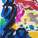 Pierre Lacroux (1909-1993) Gouache on paper 24 x 32 cm - from 1989 - (313)