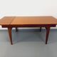 Vintage Scandinavian 50s 60s teak dining table with extension