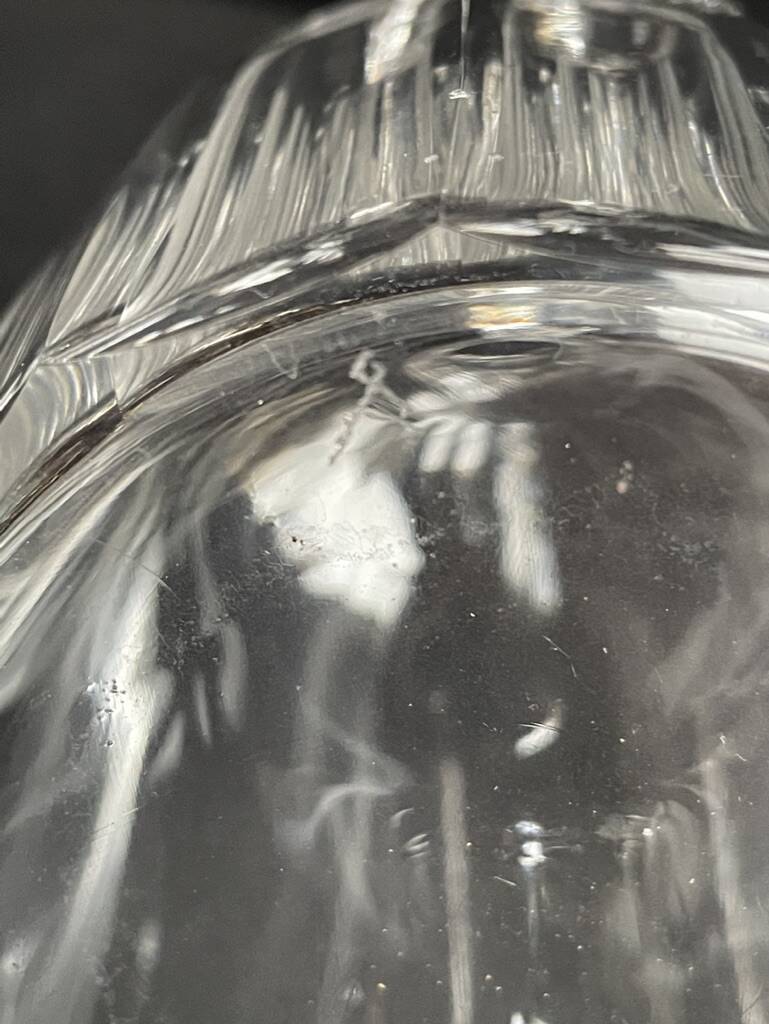 Blown and cut corked pitcher Baccarat