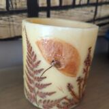 Wax photophore and vintage dried flowers