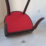 Pair of mahogany gondola chairs – Empire style – 20th century, restored