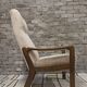 Vintage Scandinavian reclining armchair in curved wood – 1960s/70s