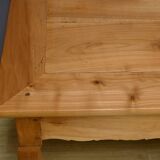 Farmhouse table in blond cherry, Louis XV style – 2nd part of the 19th century