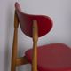 Pair of vintage 1960s chairs in wood and leather, italian design
