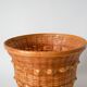 curved wicker plant pot 17 x 20 cm