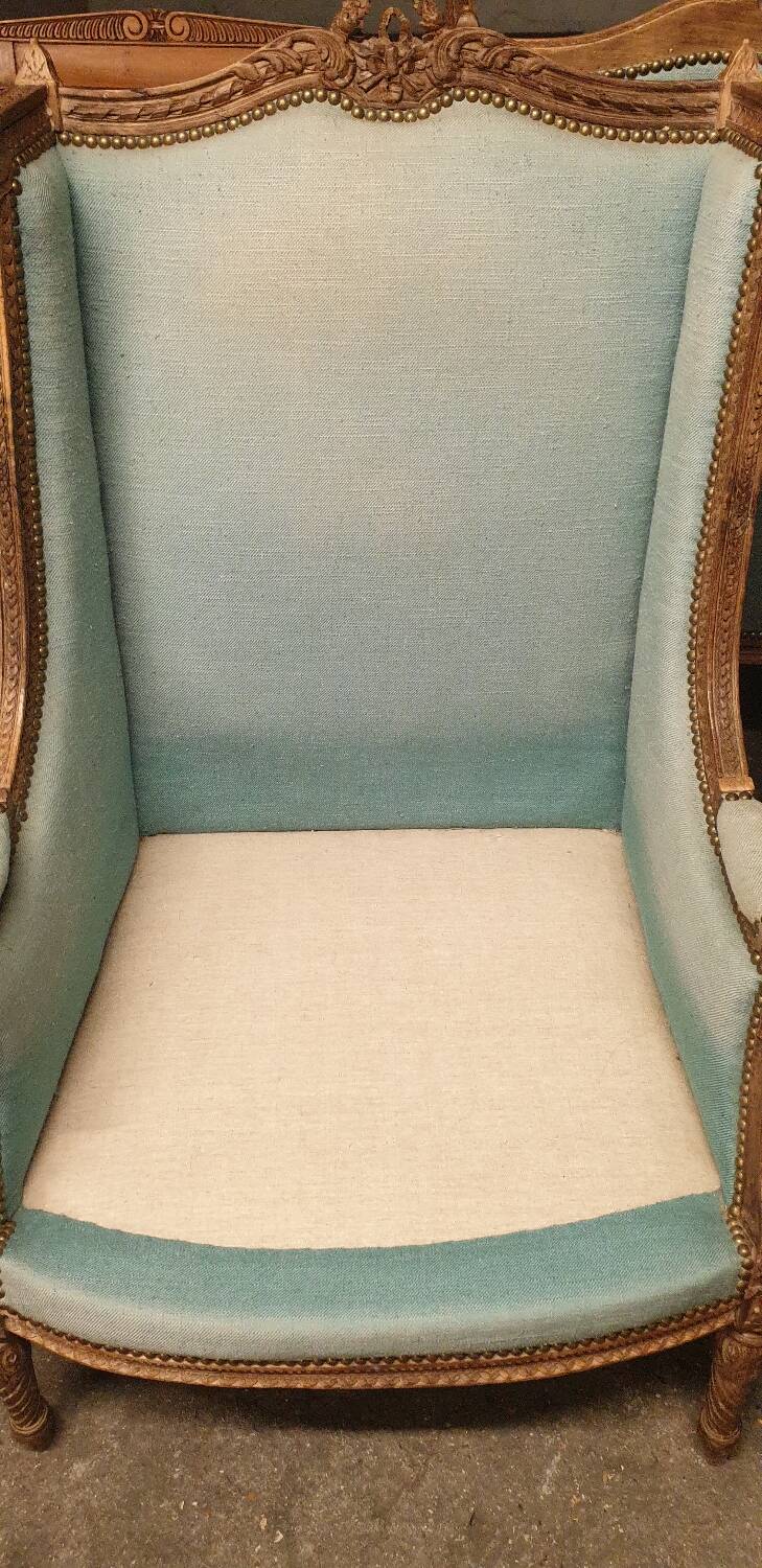 2 Louis XVI shepherdess armchairs