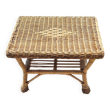 Small rattan coffee table rectangular shape