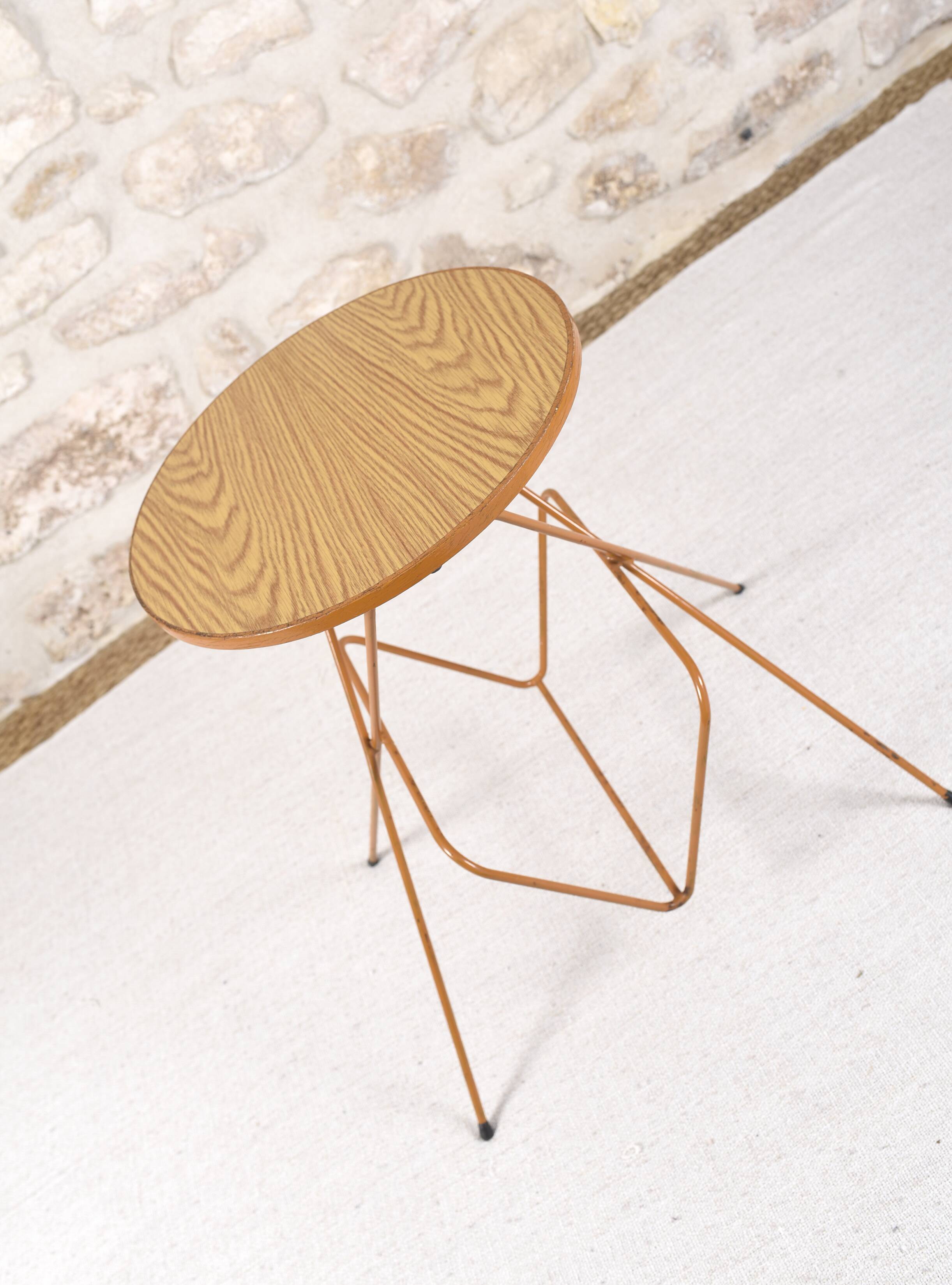 Vintage magazine rack side table