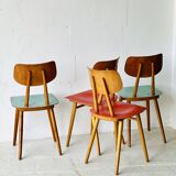 4 chaises Ton, 1960