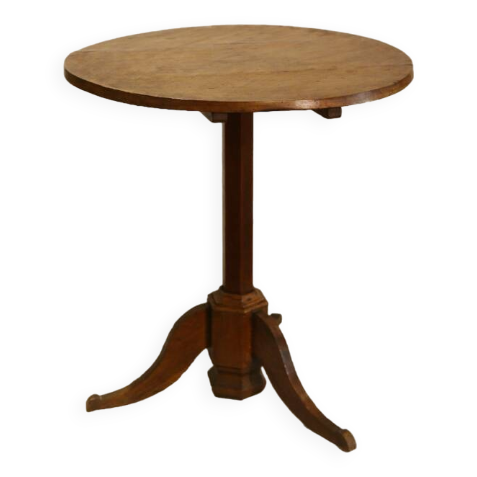 Guéridon tripode Directoire Plateau pliable, XVIIIe