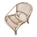 Vintage rattan armchair
