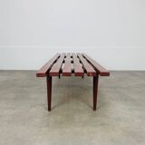 Banc à lattes en bois style scandinave, vintage