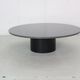Mid-century  granite stone round coffee table, 1970's italy