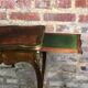 Side table Louis XV style curved in blond mahogany decorated bronze