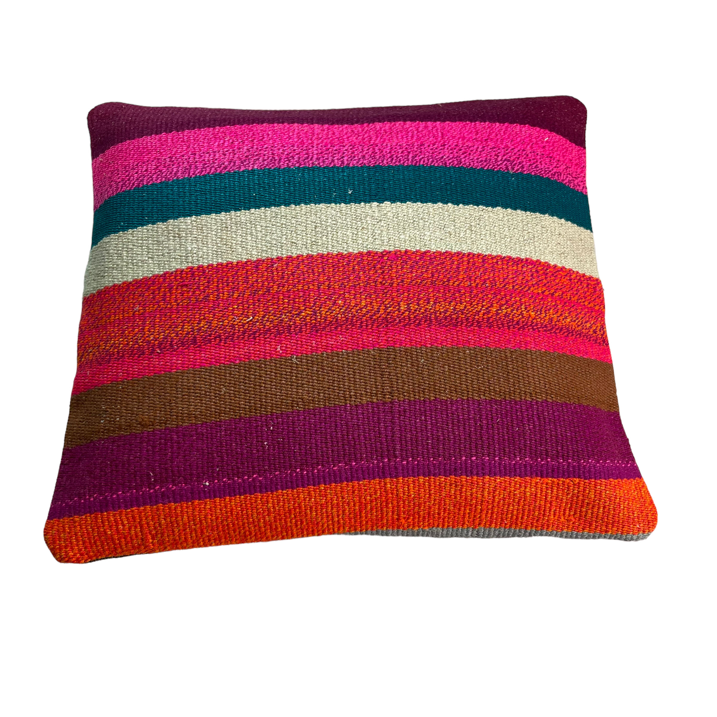 Vintage Turkish Kilim Cushion Cover , 40 x 40 cm