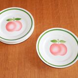 Set de 6 assiettes pomme vintage
