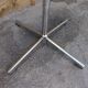 Standing coat rack in metal chrome 1950