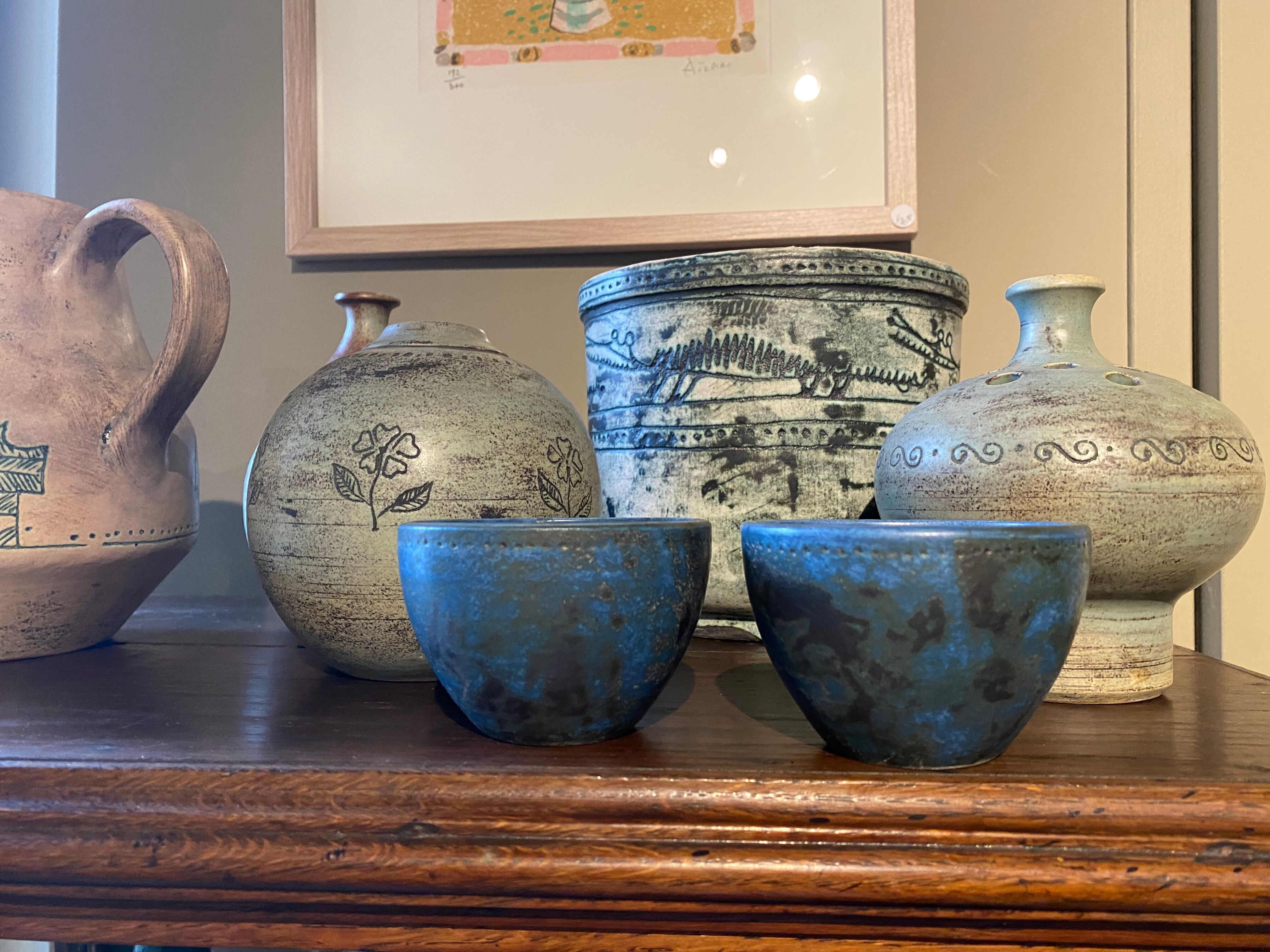 Set of Jacques Blin ceramic bowls