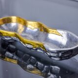 Brutalist pocket emptier by Art3, bronze and aluminum 1970, Spain