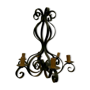 Lustre de style Louis XV en fer