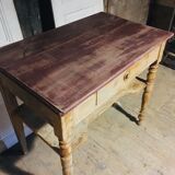 Red console table on top