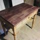 Red console table on top
