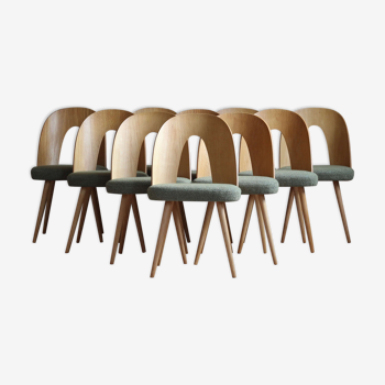 Ensemble de 8 chaises de salle à manger du milieu du siècle par Antonin Šuman