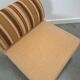 Gestreepte elementen fauteuil met hocker of sofa