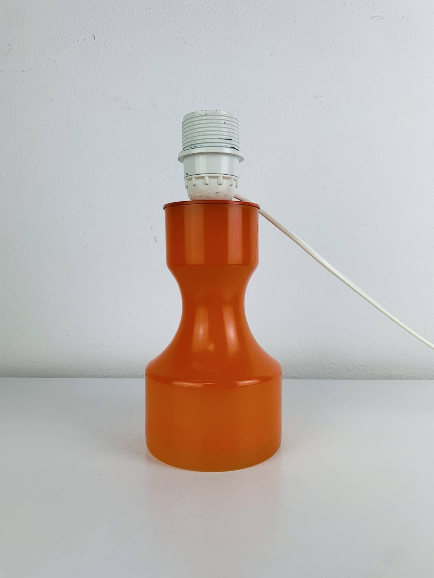 Lampe 70’s opaline orange vintage