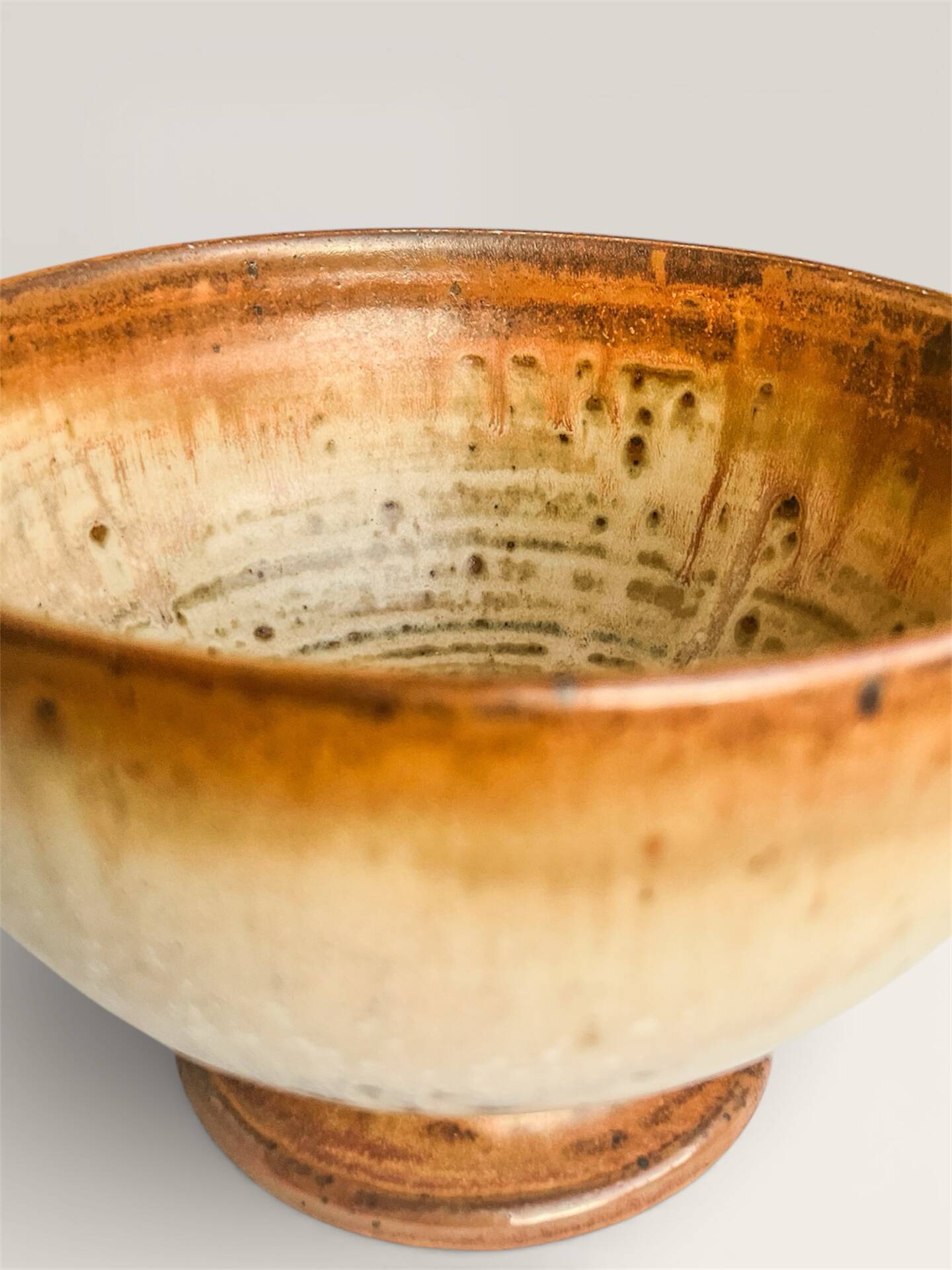 Bol vintage en grès artisanal
