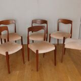 6 candinave teak chairs from the 60s