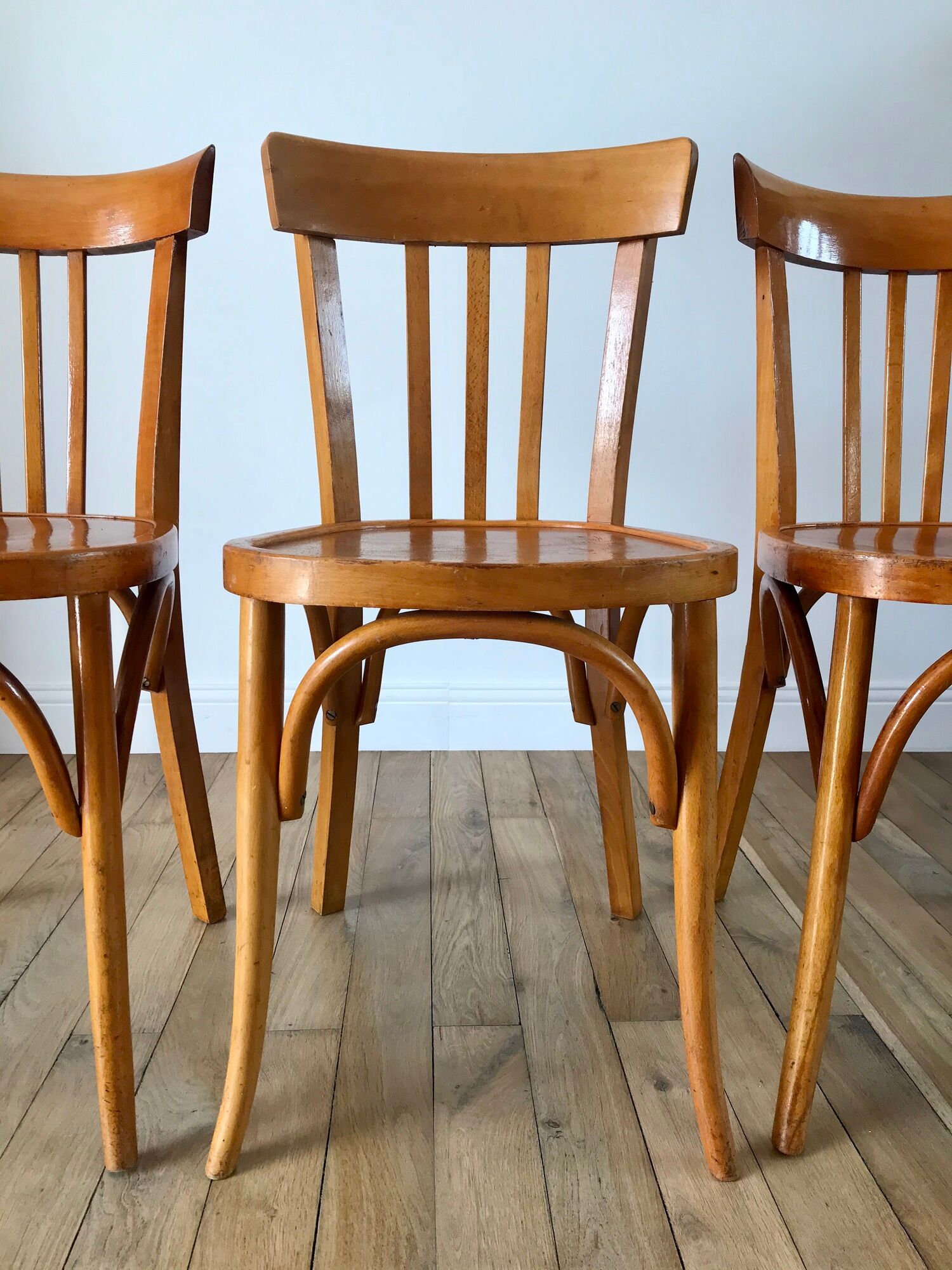 Set of 3 Luterma bistro chairs 50s