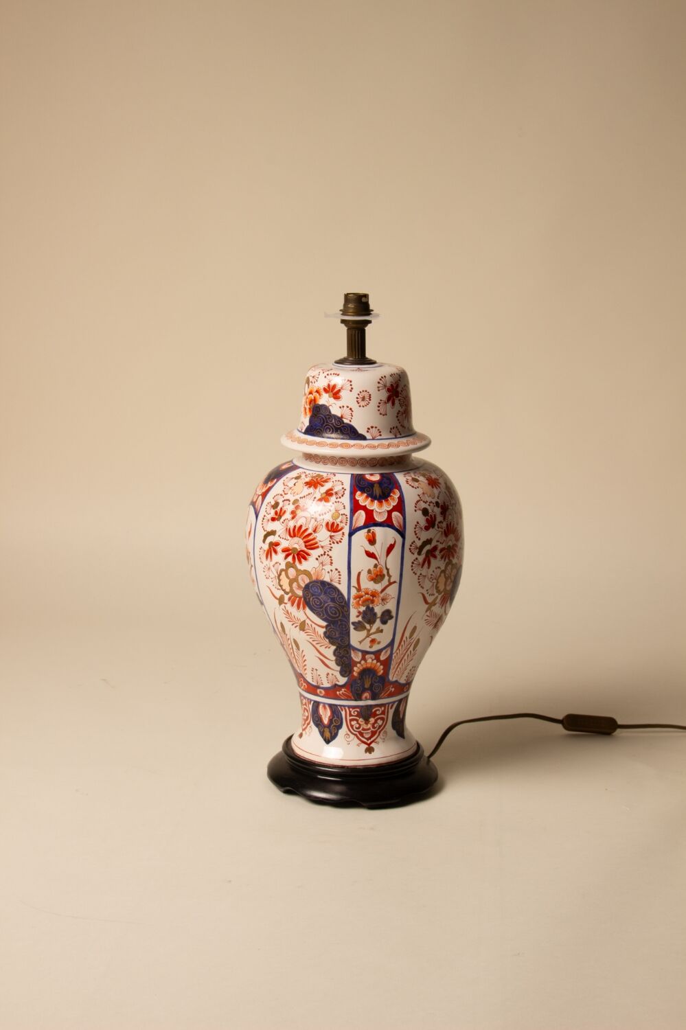 Pied de lampe céramique peinte à la main