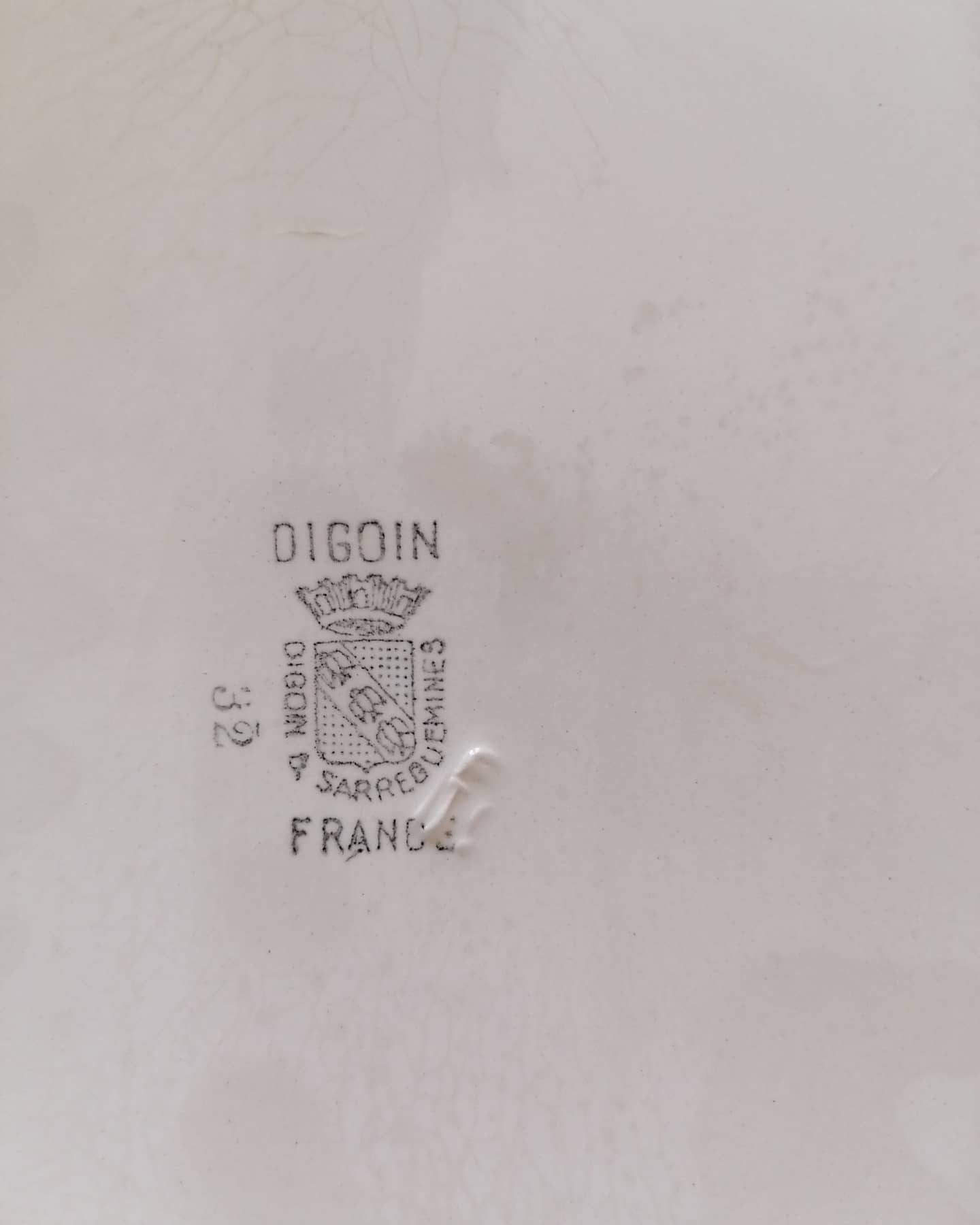 Plat à poisson Sarreguemines