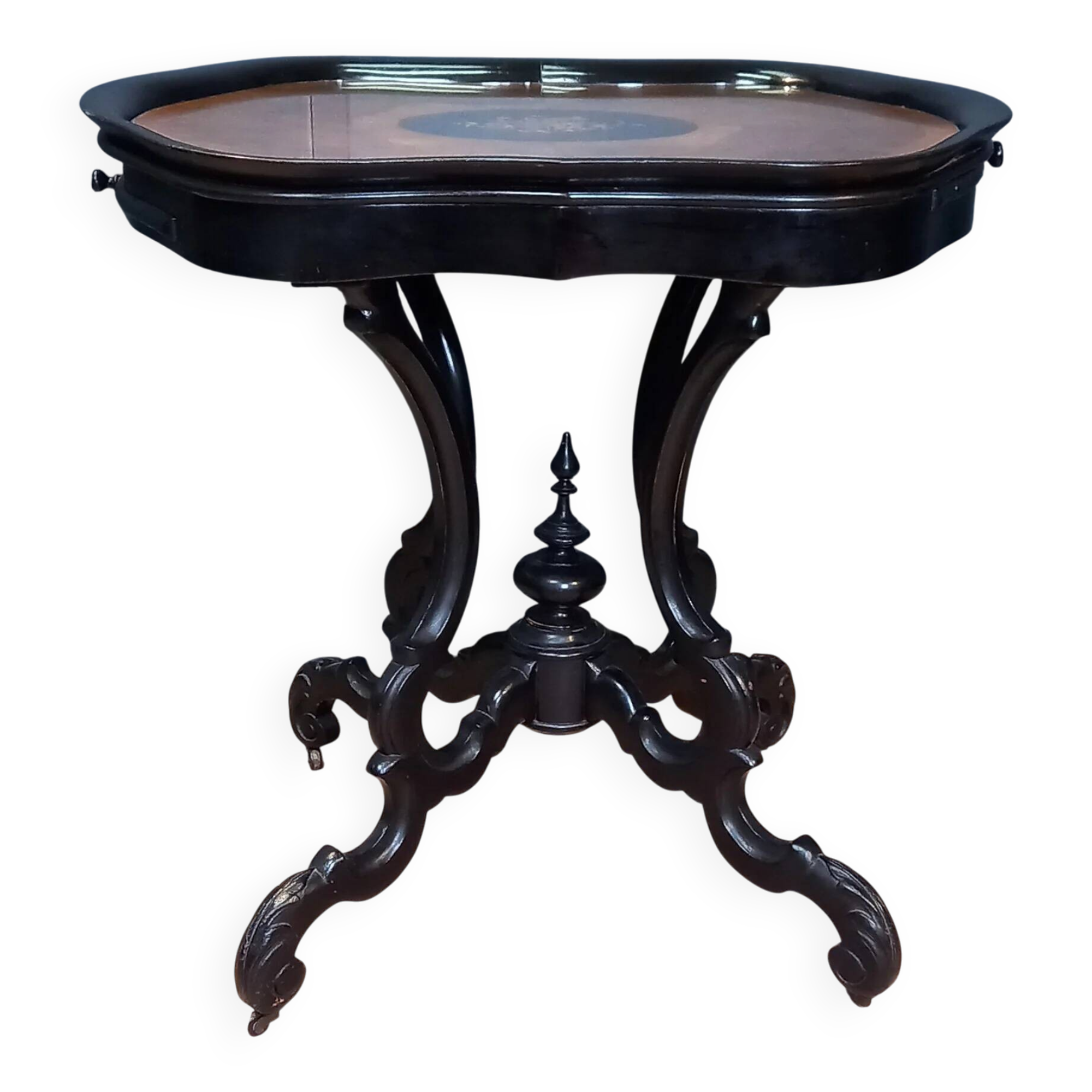 Antique wine table, Dutch Willem III in Horrix style - Tea table - Coffee t