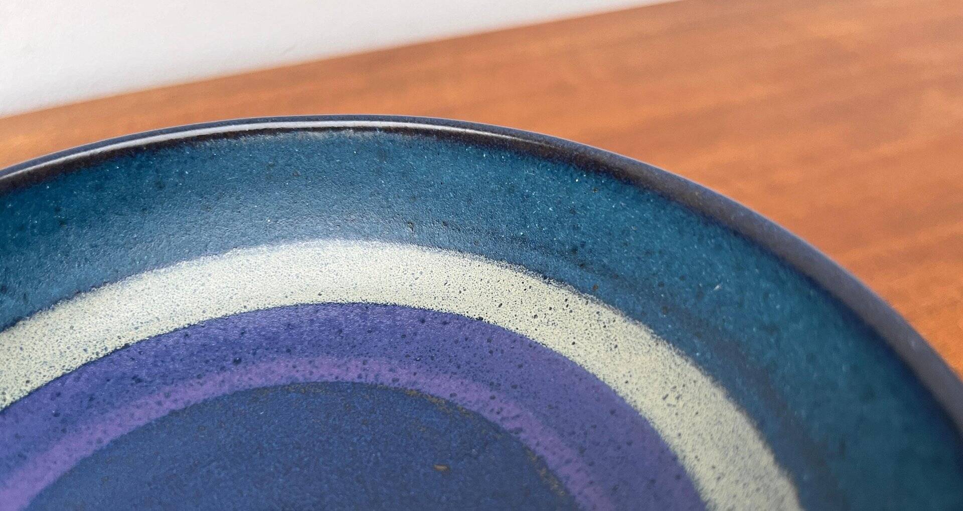 Bougeoir en poterie vintage d'Allemagne de l'Ouest de KMK Keramik Manufaktur Kupfermühle, années 1970