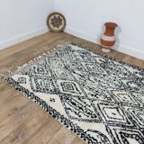 Handmade wool Berber rug 245 X 145 CM