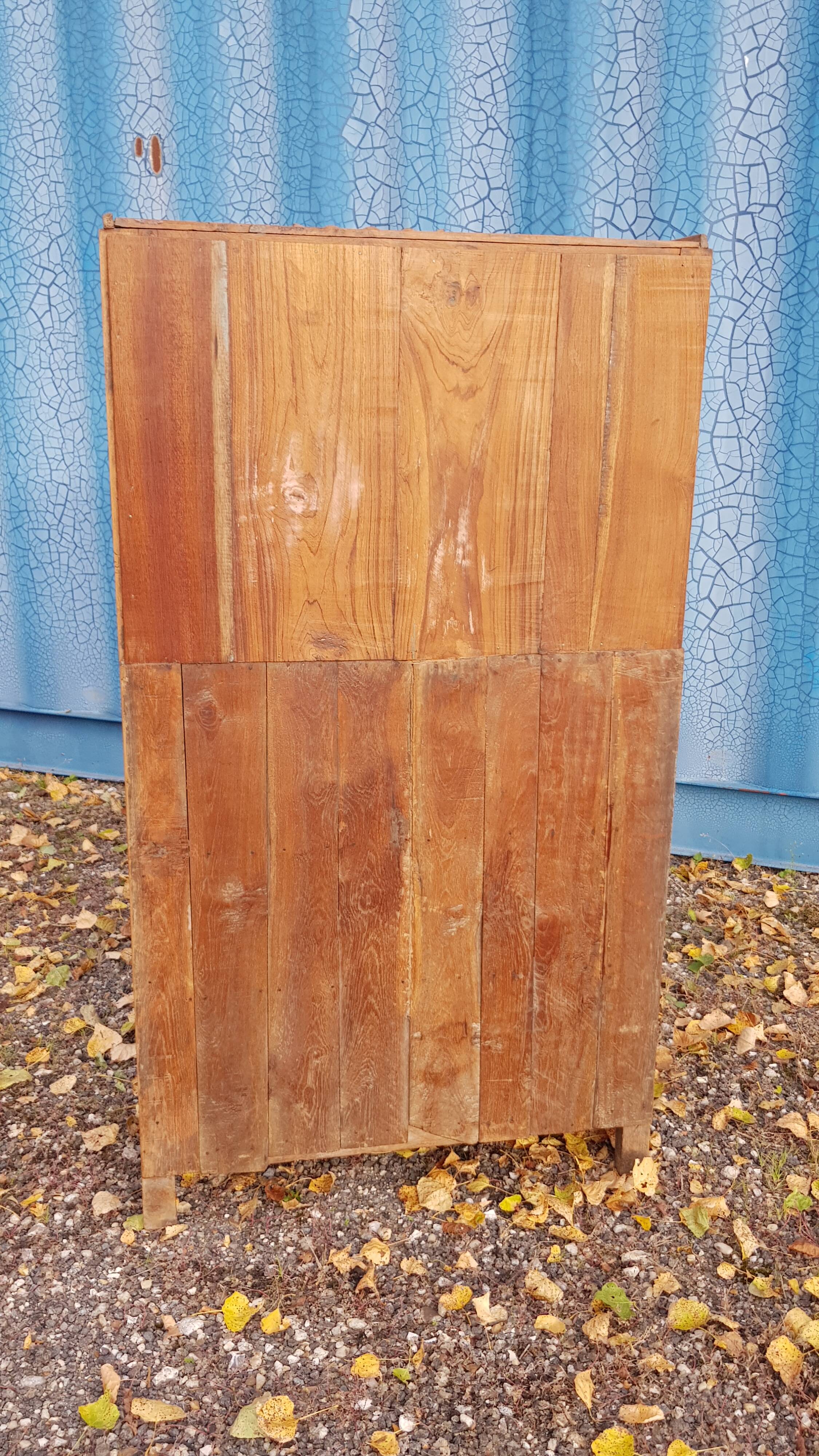 Old Art Deco radio cabinet in Burmese teak