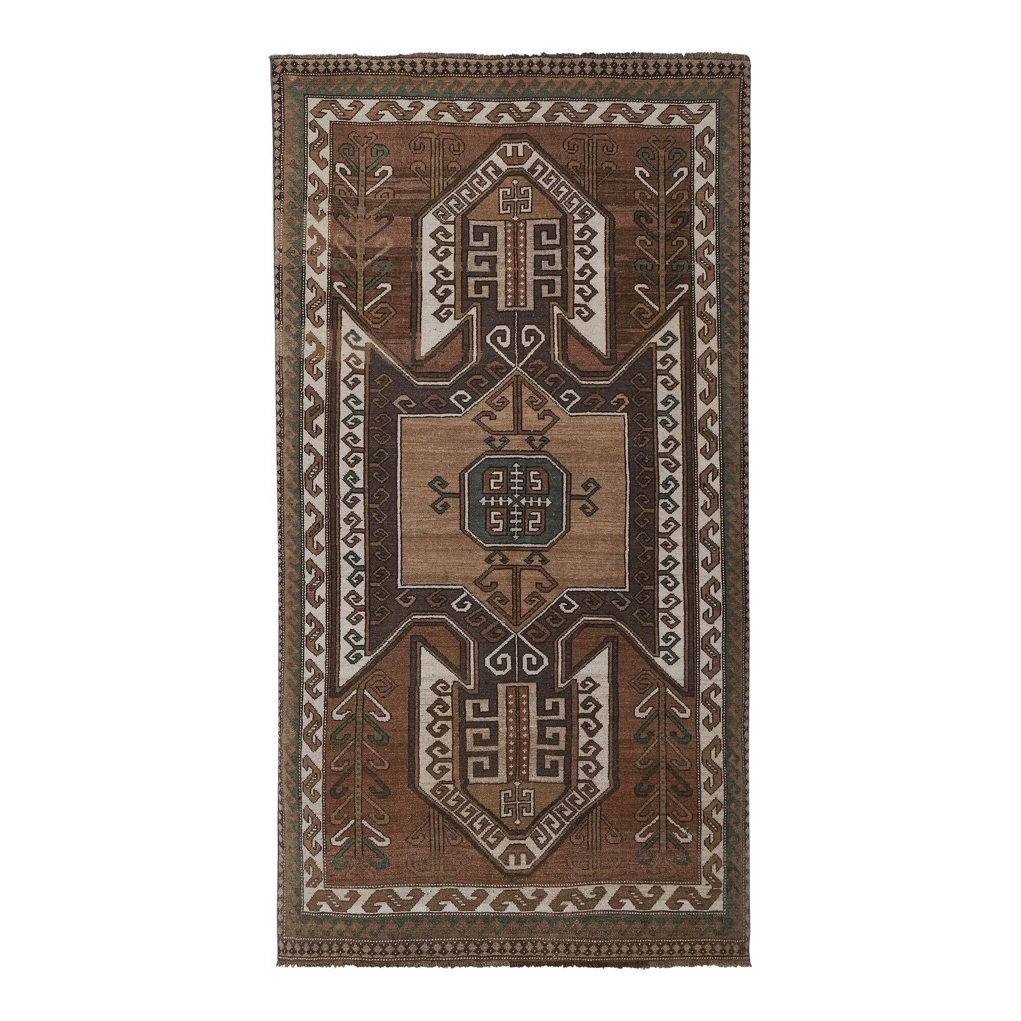 Vintage Turkish rug handmade 152x272 cm