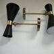 Paire d'appliques diabolo