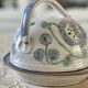 Cheese dome in stoneware.
