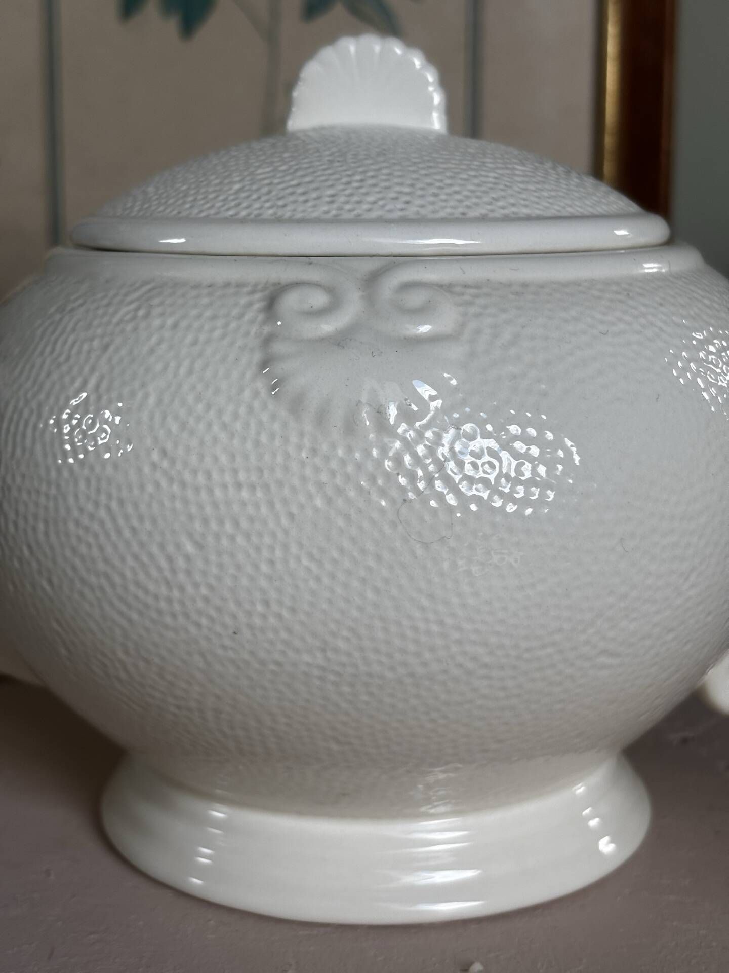 Ensemble théière sucrier pot à lait Geneviève Lethu Hortense 1991