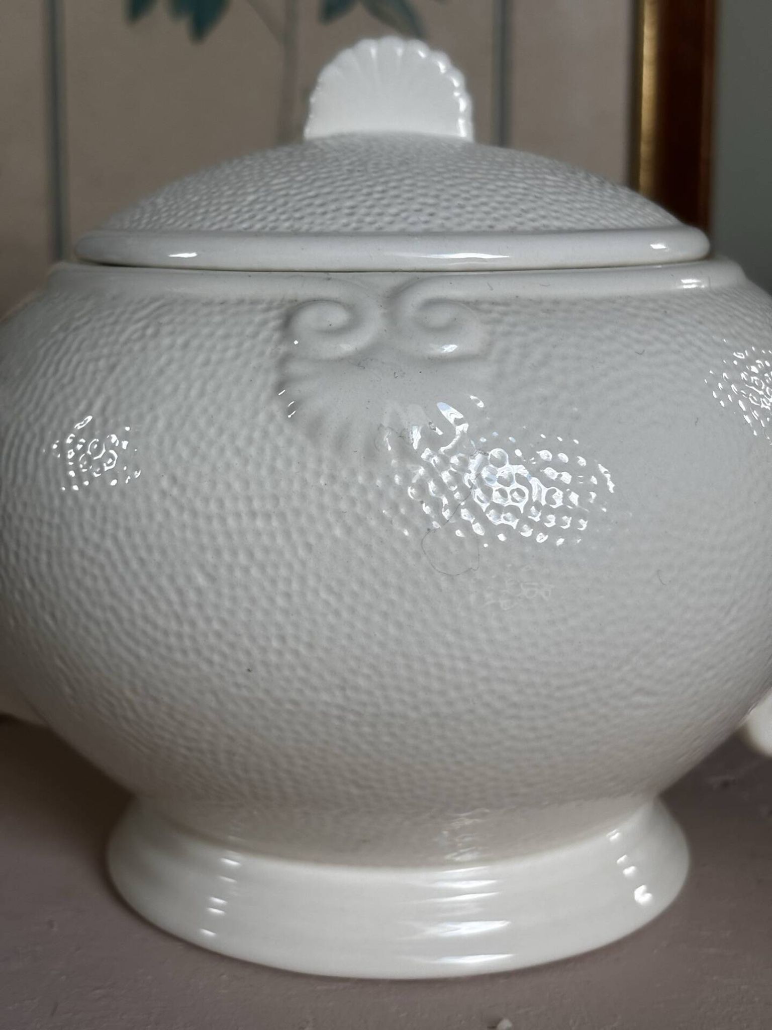 Ensemble théière sucrier pot à lait Geneviève Lethu Hortense 1991
