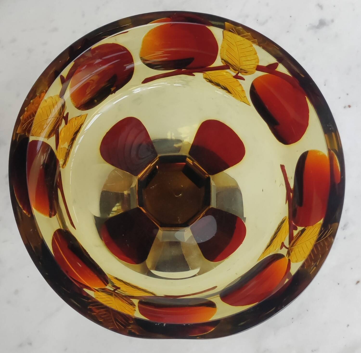 Old Bohemian Cut Crystal Cup