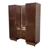 Art Deco wardrobe-dressing table stamped RINCK 115 Faubourg St Antoine Paris