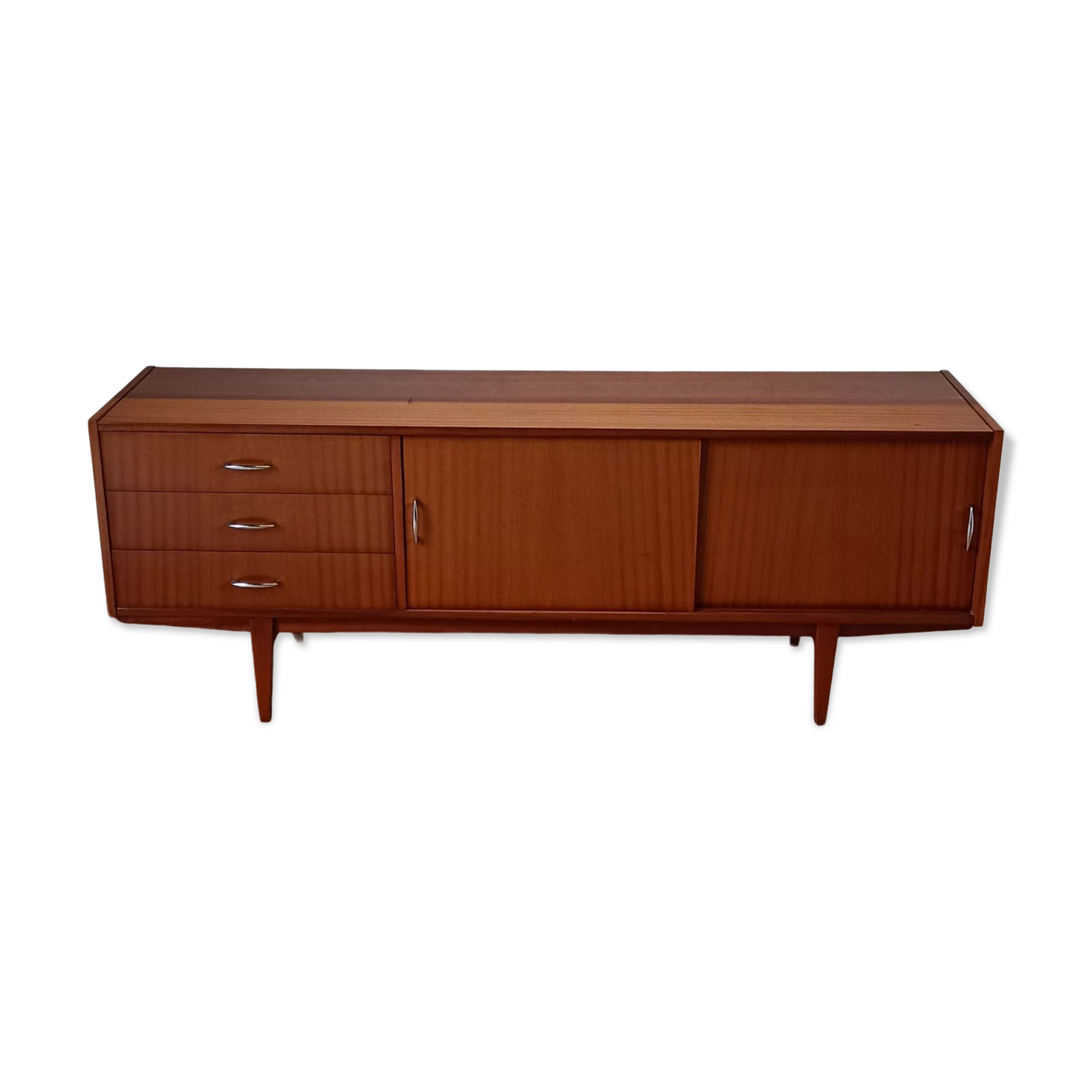 Modernist long sideboard of the 1970s.