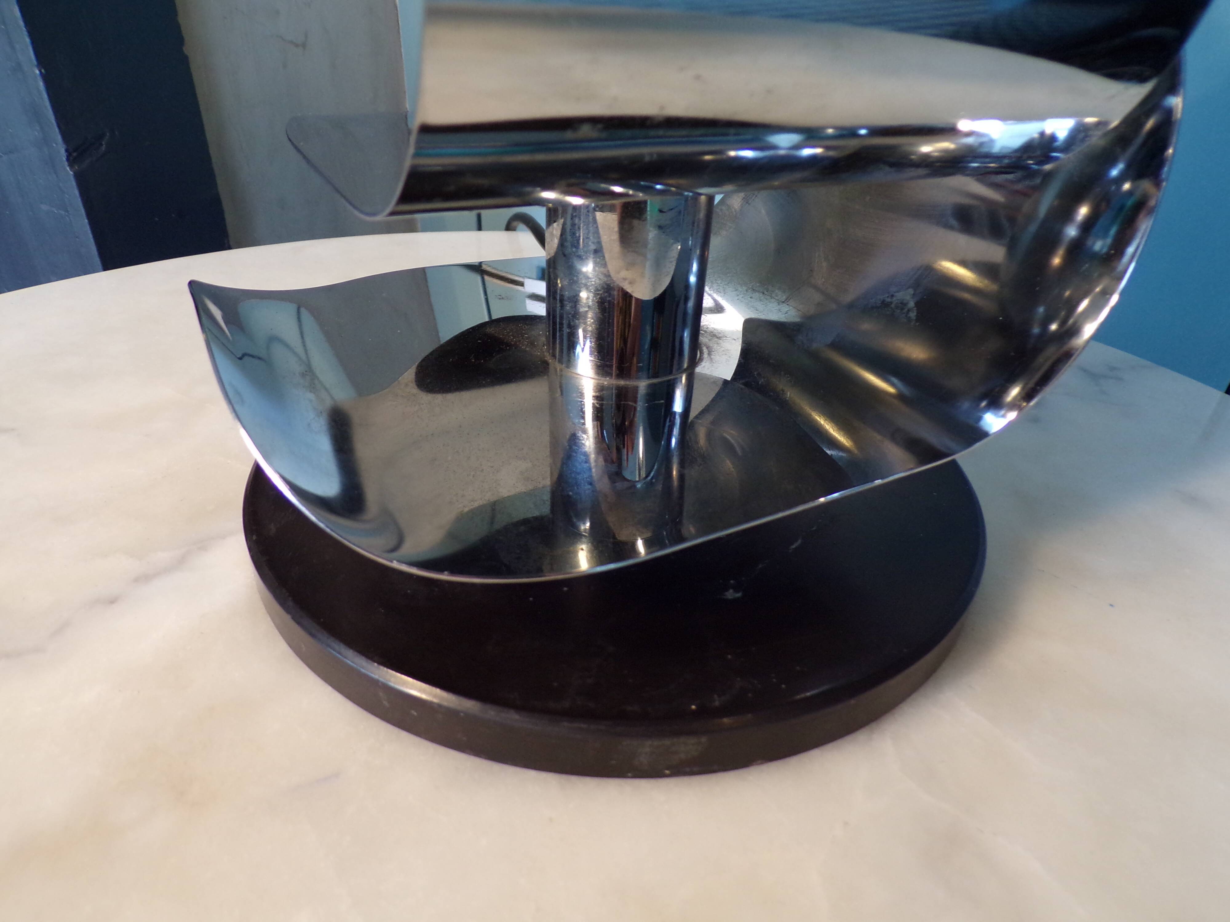 Lamp 1970 metal chrome lamp