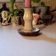 Vintage stoneware candle holder