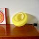 Suspension en opaline jaune mushroom design années 60-70